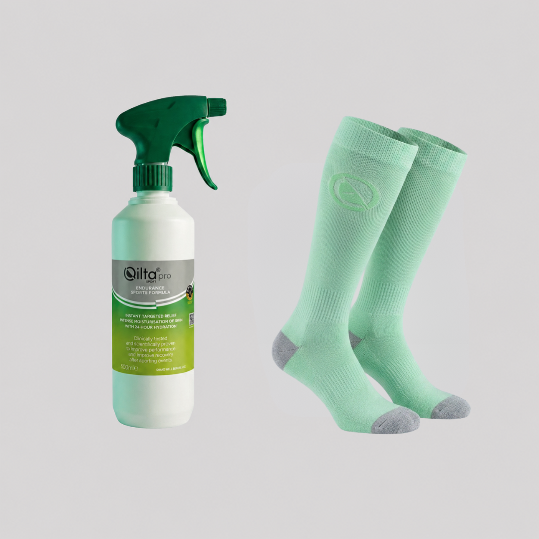 QILTA PRO Calf Bundle with Informed Sport certified formula and calf socks