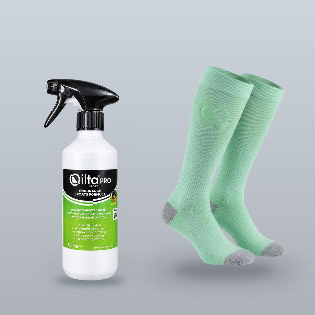 QILTA PRO Calf Bundle with Informed Sport certified formula and calf sleeves