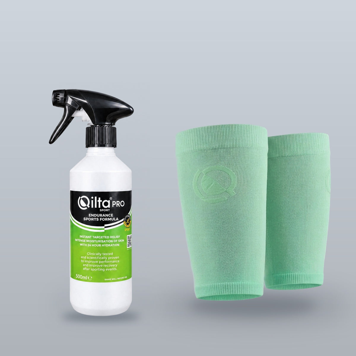 QILTA PRO Thigh Bundle with Informed Sport certified formula and thigh sleeves