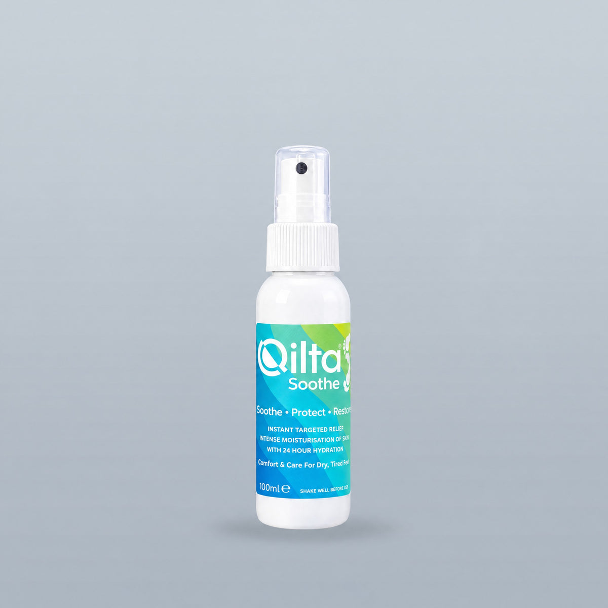 QILTA Soothe foot spray 100ml for dry, tired feet