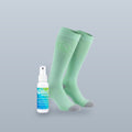 QILTA Soothe 100ml foot spray with green QILTA Long Socks bundle